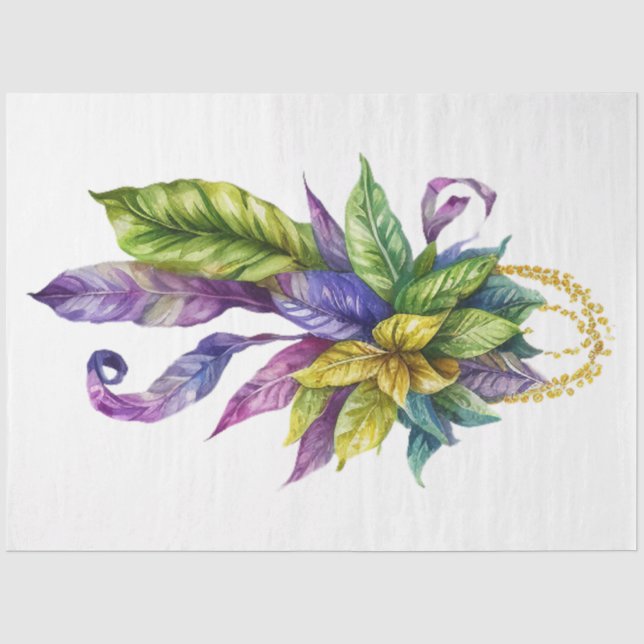 A Mardi Gras Mask Series Design 5 Tissue Paper (Front)
