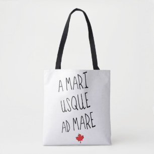 A Mari Usque Ad Mare Grocery Bag, Canadian Tote Bag
