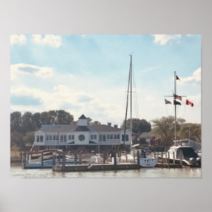 A Marina in Huron, Ohio Photography Poster