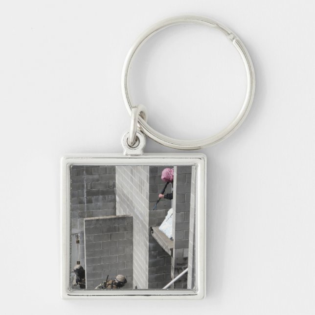A Marine and role-playing enemy aggressor Key Ring (Front)
