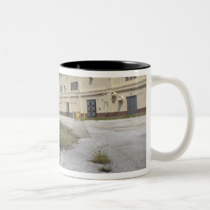 A Marine posts security Two-Tone Coffee Mug