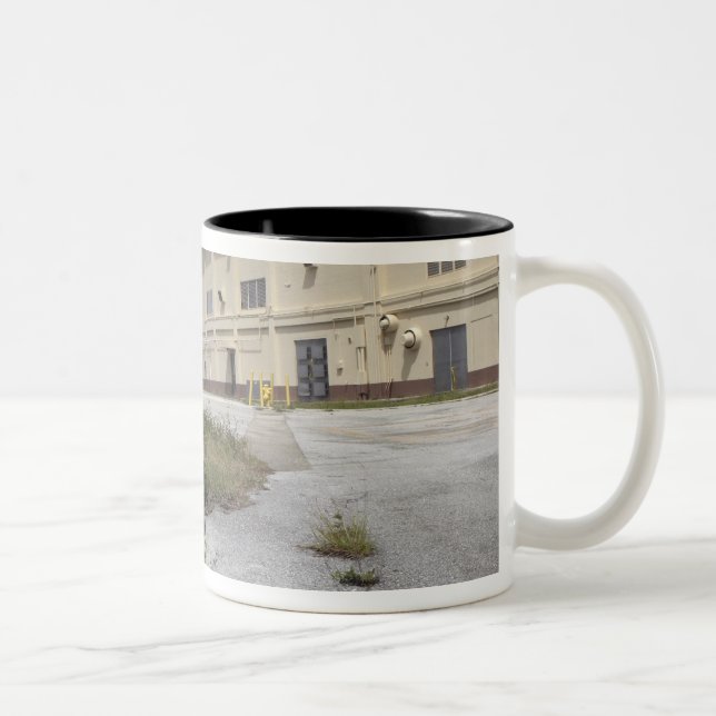 A Marine posts security Two-Tone Coffee Mug (Right)