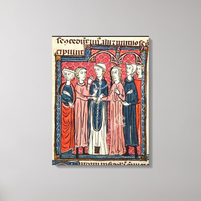A Marriage, from 'Decrets de Gratien' Canvas Print (Front)