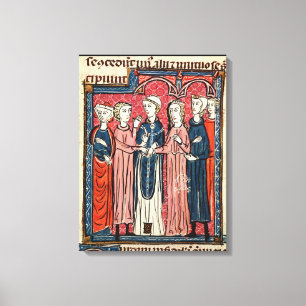 A Marriage, from 'Decrets de Gratien' Canvas Print