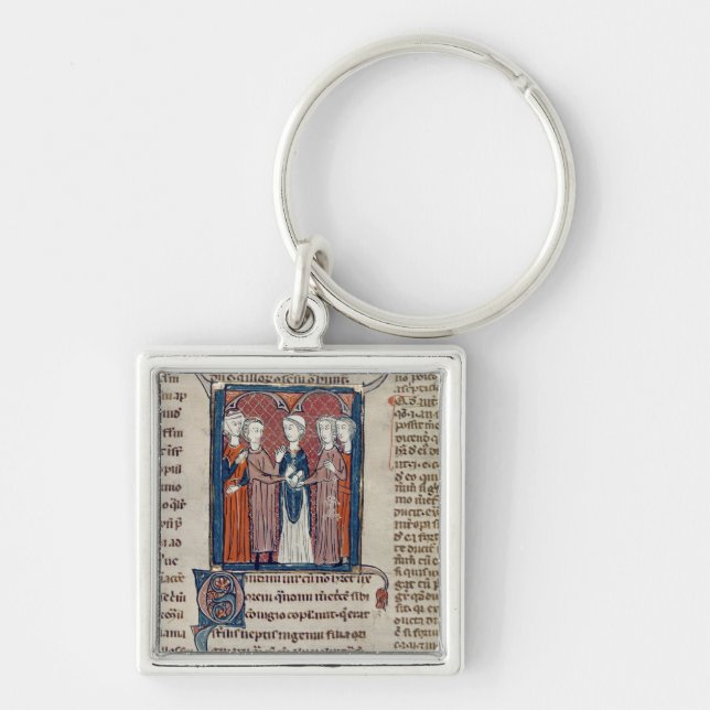 A Marriage Scene, from 'Decrets de Gratien' Key Ring (Front)