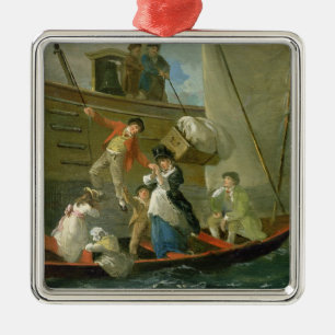 A Married Sailor's Adieu, c.1800 (oil on panel) Metal Tree Decoration