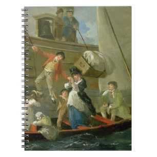 A Married Sailor's Adieu, c.1800 (oil on panel) Notebook