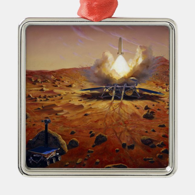 A Mars ascent vehicle Metal Tree Decoration (Front)