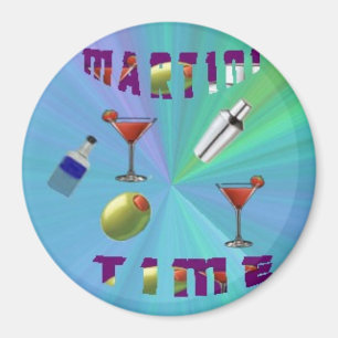 A martini night magnet/coaster magnet