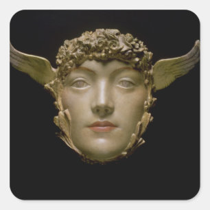 A Mask, c.1897 Square Sticker