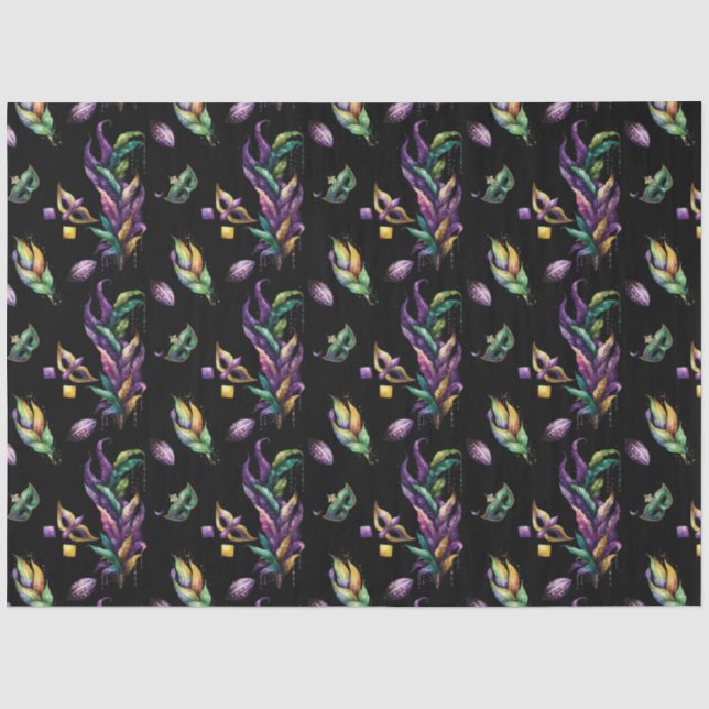 A Masked Mardi Gras Series Design 3 Tissue Paper (Front)