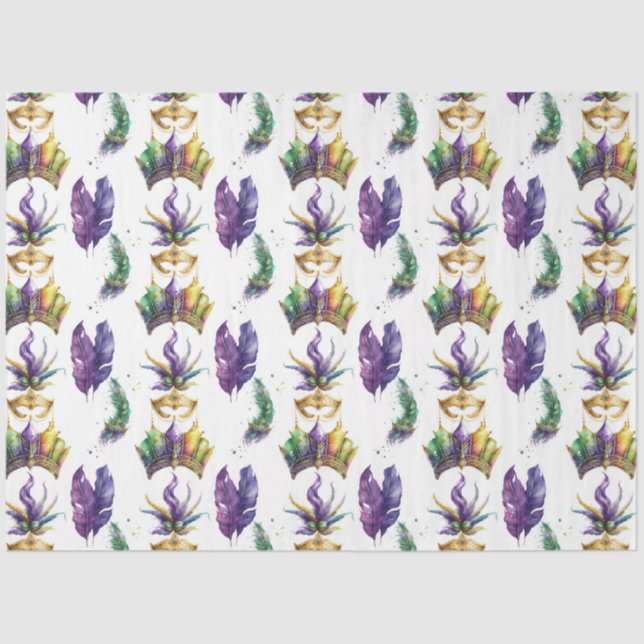 A Masked Mardi Gras Series Design 6 Tissue Paper (Front)