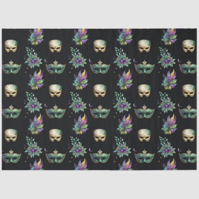 A Masked Mardi Gras Series Design 7 Tissue Paper (Front)