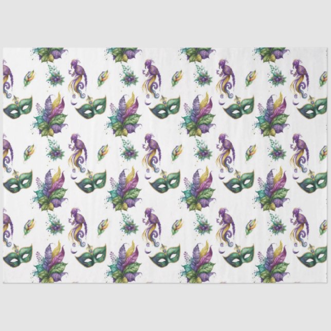 A Masked Mardi Gras Series Design 9 Tissue Paper (Front)