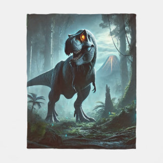 A massive Tyrannosaurus rex Fleece Blanket