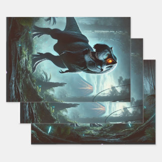 A massive Tyrannosaurus rex Wrapping Paper Sheet