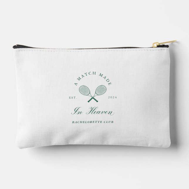 A Match Made in Heaven Bachelorette Accessory Pouch (Back)