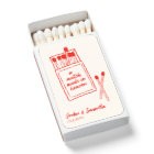 A Match Made in Heaven Red Cute Wedding Matchbooks