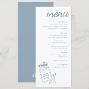 A Match Made in Heaven Wedding Dinner Menu