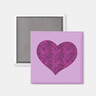 A-MAZE-ING HEART (MAGENTA) MAGNET