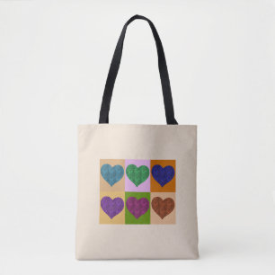 A-MAZE-ING HEARTS TOTE BAG