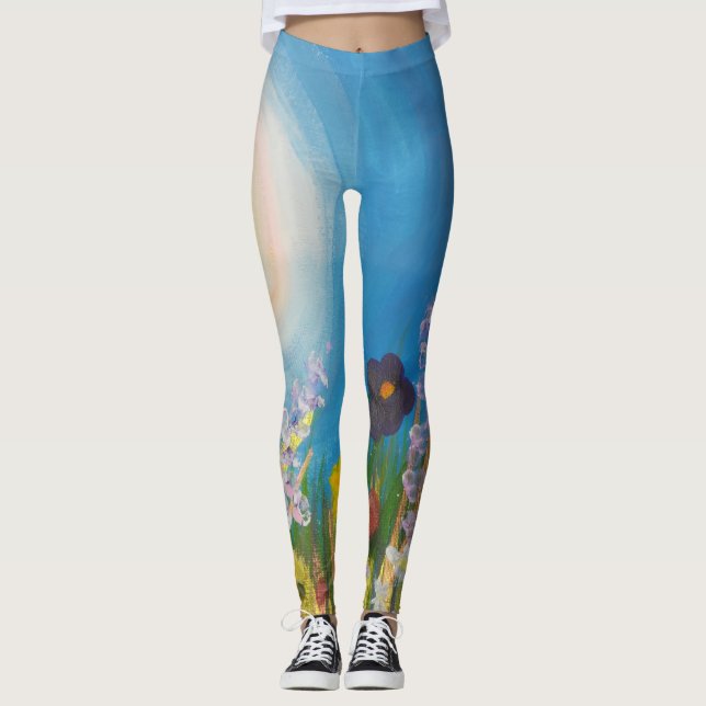 A meadow of wildflowers leggings (Front)
