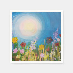 A meadow of wildflowers napkin