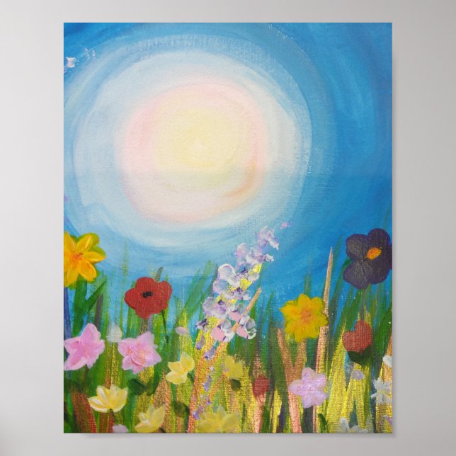 A meadow of wildflowers poster (Front)