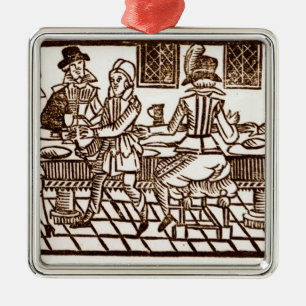 A Meal at the Inn Metal Tree Decoration