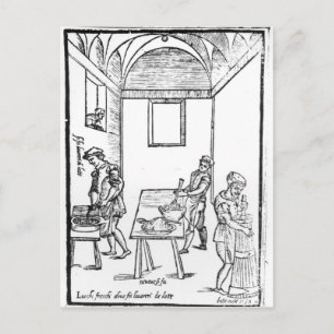 A Mediaeval Kitchen Postcard