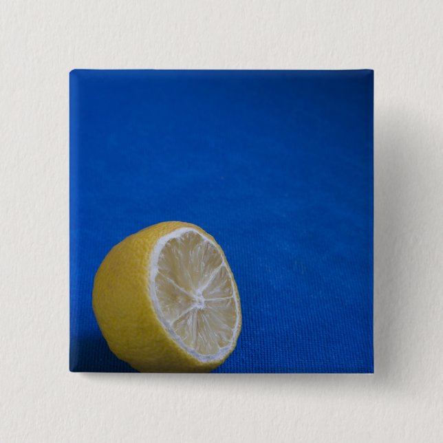 A Mediterranean Lemon 15 Cm Square Badge (Front)