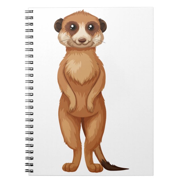A meerkat cartoon notebook (Front)