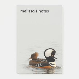 A Meeting of Hooded Mergansers Post-it Notes