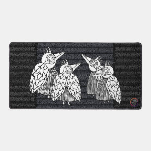 A Meetings of the Birds Desk Mat