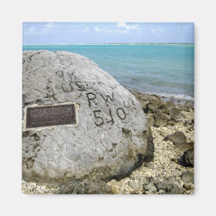 A memorial to prisoners of war on Wake Island Magnet
