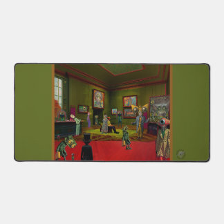 A menagerie of characters converging Desk Mat