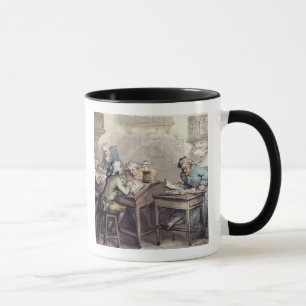 A Merchant's Office, 1789 (pen & ink and w/c over Mug