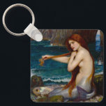 A Mermaid, c. 1900 by John Waterhouse Key Ring<br><div class="desc">A Mermaid,  c. 1900 by John Waterhouse. It was inspired by Lord Tennyson's 1830 poem "The Mermaid".</div>