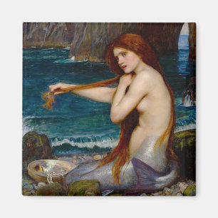A Mermaid, c. 1900 by John Waterhouse Magnet