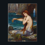 A Mermaid, c. 1900 by John Waterhouse Postcard<br><div class="desc">A Mermaid,  c. 1900 by John Waterhouse. It was inspired by Lord Tennyson's 1830 poem "The Mermaid".</div>