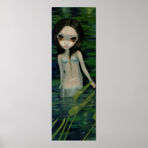 A Mermaid Emerges gothic fantasy Art Print