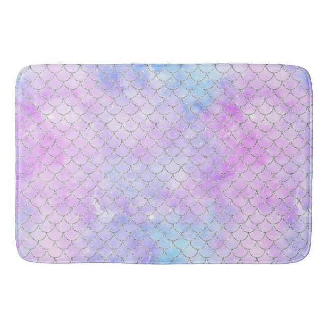 A Mermaid Galaxy Series Design 1  Bath Mat (Front)