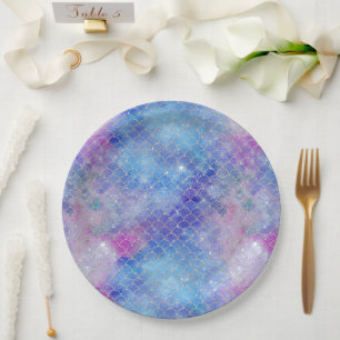A Mermaid Galaxy Series Design 5  Paper Plate