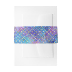 A Mermaid Galaxy Series Design 9 Invitation Belly Band