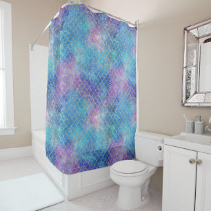 A Mermaid Galaxy Series Design 9 Shower Curtain