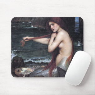 A Mermaid John William Waterhouse Mythological Mouse Pad