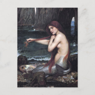 A Mermaid John William Waterhouse Mythological Postcard