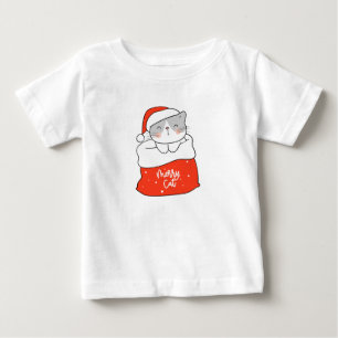 A Merry Cat Stocking Stuffer Baby T-Shirt