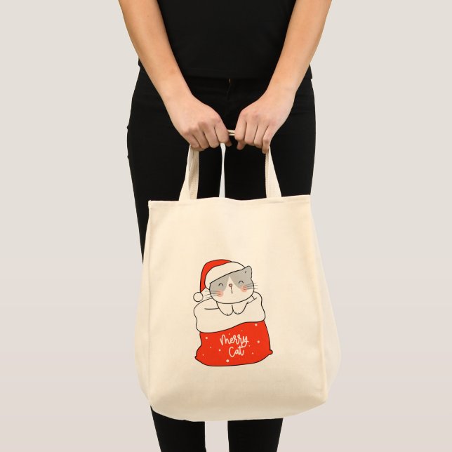 A Merry Cat  Tote Bag (Front (Product))
