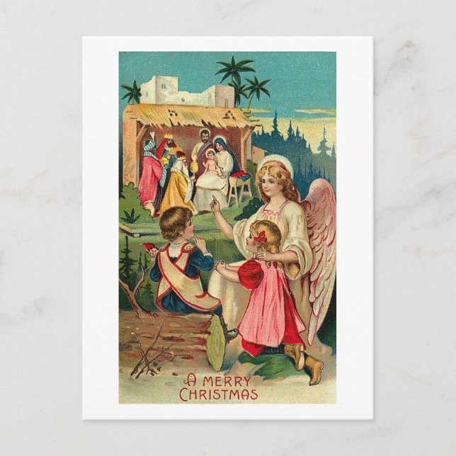 A Merry Christmas Angel Card (Front)